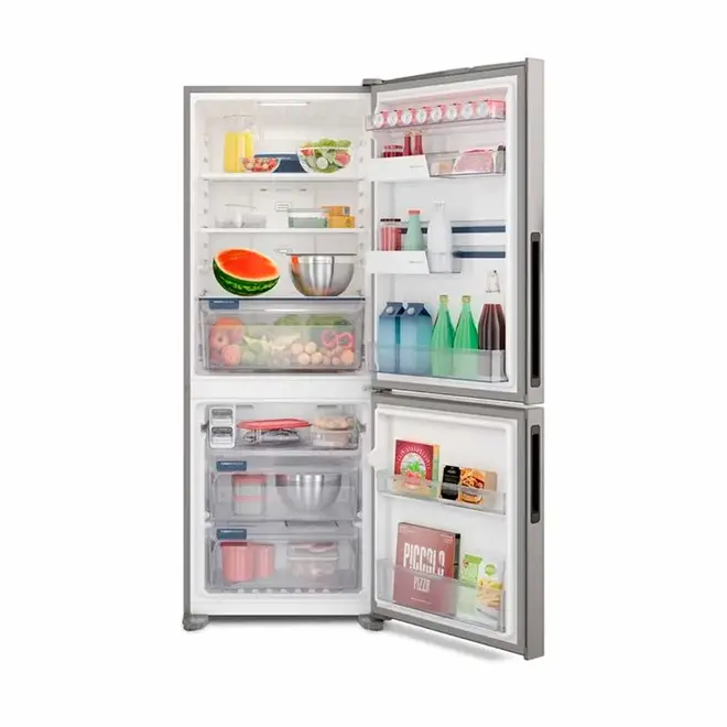 Geladeira Electrolux Frost Free Inverse 490L Inverter AutoSense Inox Look IB7S