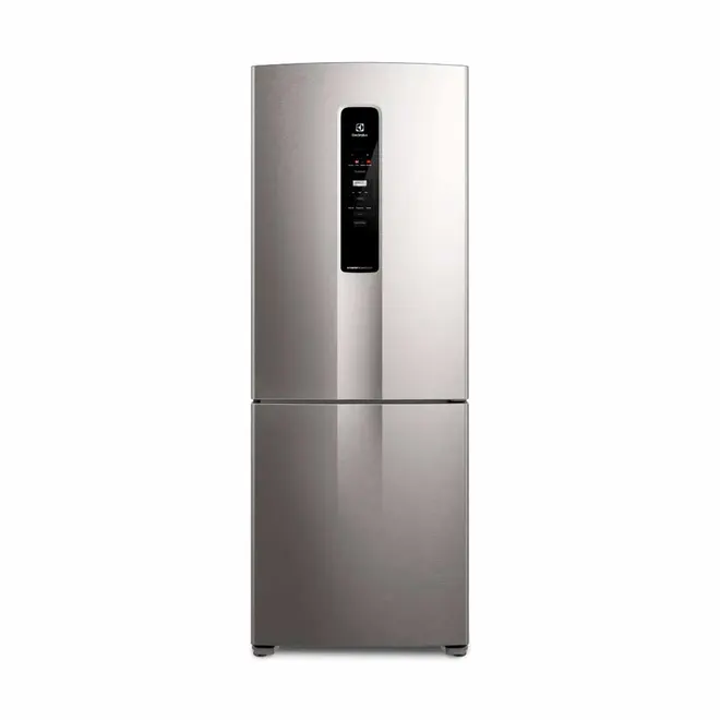 Geladeira Electrolux Frost Free Inverse 490L Inverter AutoSense Inox Look IB7S