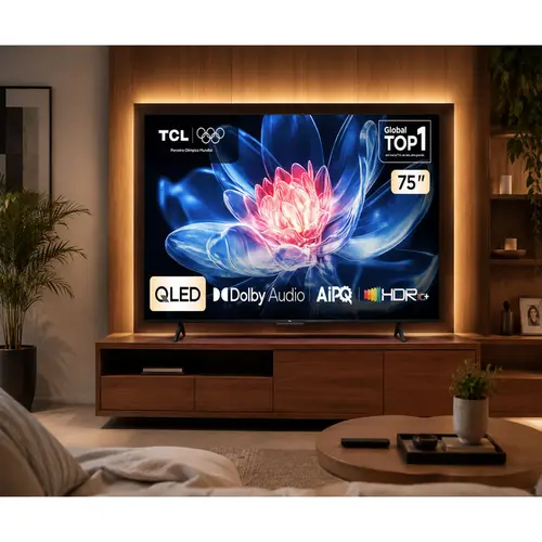 Smart TV TCL 75" QLED 4K 75T6C