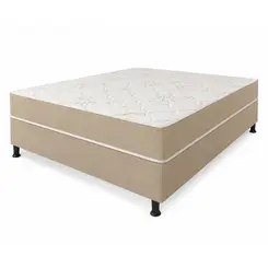 Cama Box Casal Ley Ouro Luxo com Molas Ensacadas 138x188 cm