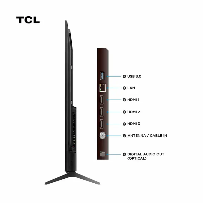 Smart TV TCL 65" Polegadas QLED 4K Google 65T6C