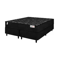 Cama Box Casal Queen Plumatex Smart Opus 158x198x67 Black