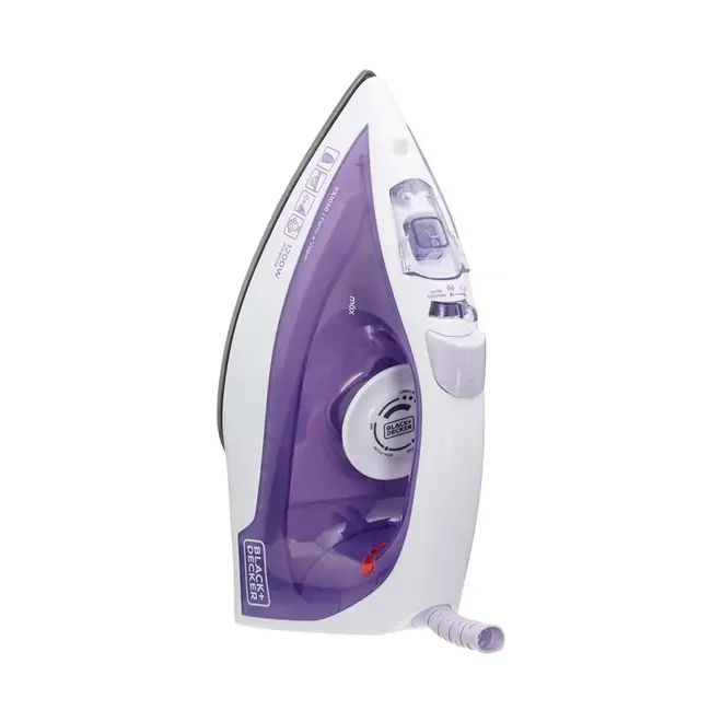 Ferro de Passar a Vapor Black+Decker FX1050 Branco/Roxo