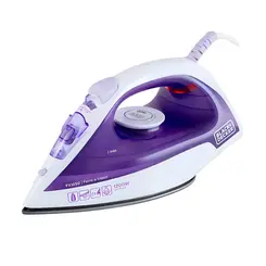 Ferro de Passar a Vapor Black+Decker FX1050 Branco/Roxo