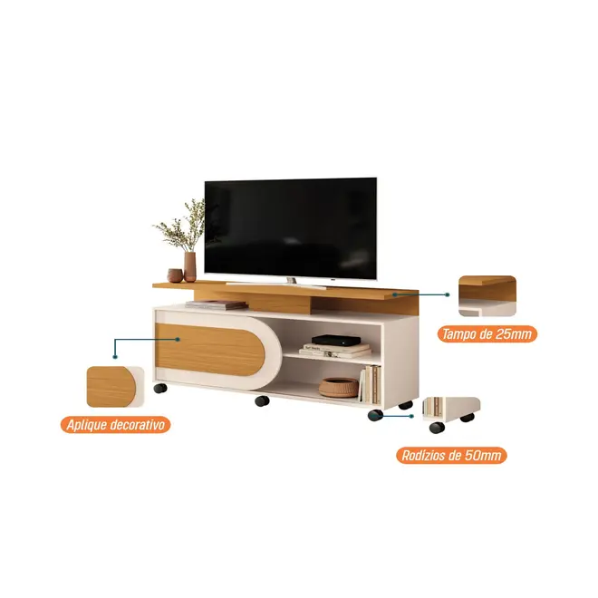 Estante/Bancada HB Moveis Orbis 1360x695x390