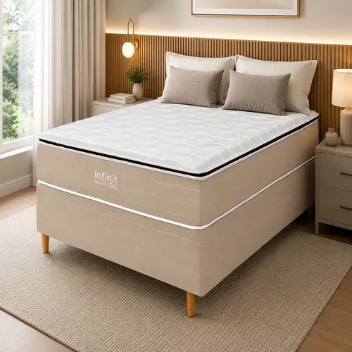 Cama Box Topazio Infinit Superl 158x198x62