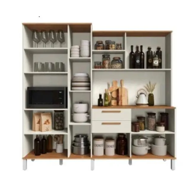 Kit Cozinha Topazio Leticia 10P e 2G 100% MDF