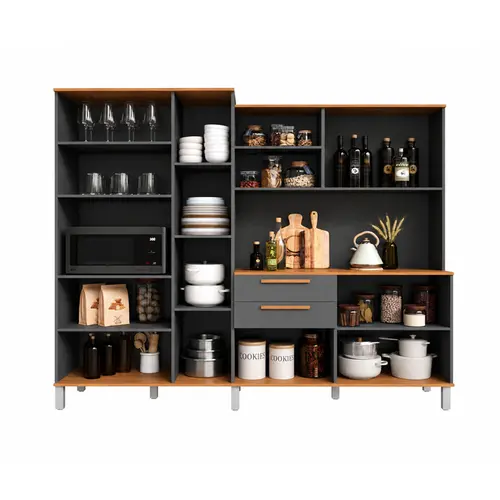 Kit Cozinha Topazio Leticia 10P e 2G 100% MDF