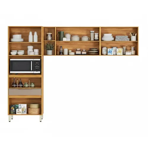 Cozinha Demobile Plena MDF Sem Balcão