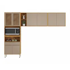 Cozinha Demobile Plena MDF Sem Balcão