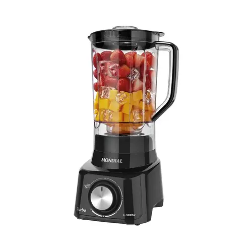 Liquidificador Turbo Full Mondial Preto 900W - L-900 FB