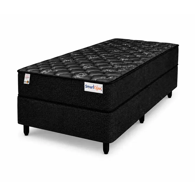 Cama Box Solteirão Plumatex Smart Opus Molas Ensacadas 108x198x67cm