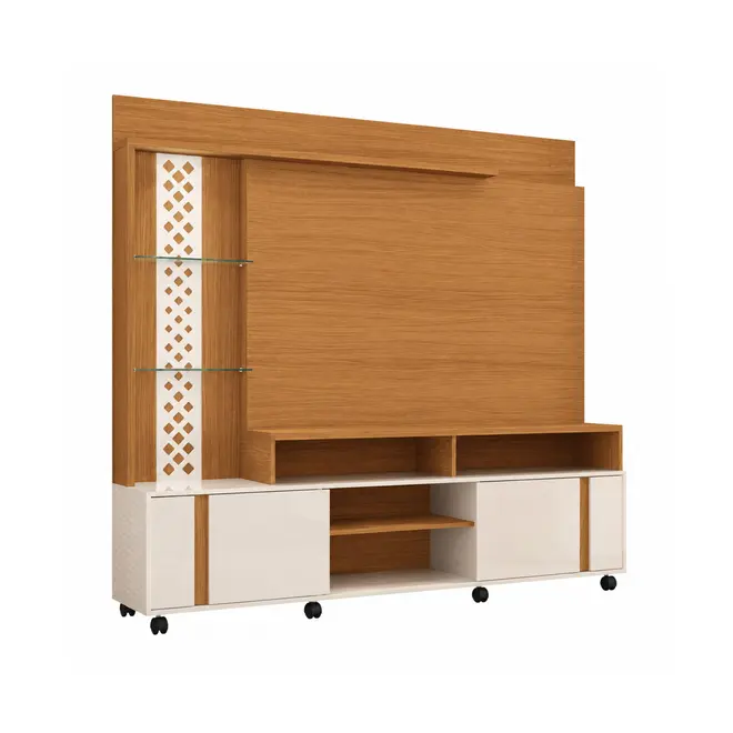 Painel Home HB Moveis Theat Vitron Cinamomo/Off