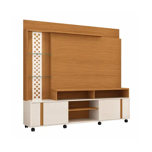 Painel Home HB Moveis Theat Vitron Cinamomo/Off