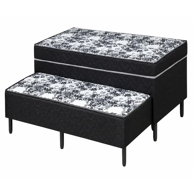 Bibox SoftFlex Double 100x200x60 Cinza/Floral