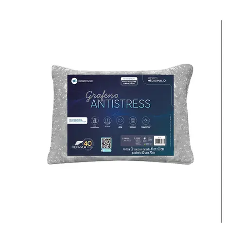 Travesseiro Fibrasca Grafeno Antistress