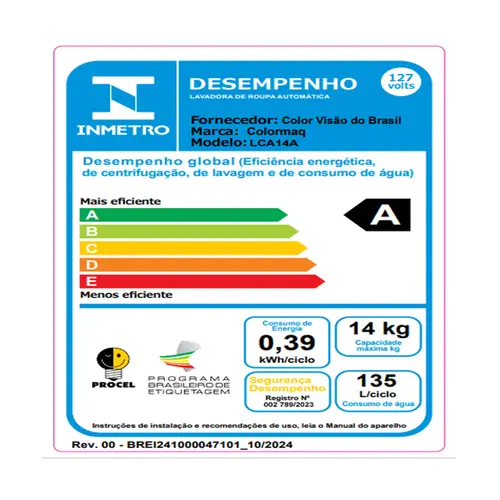 Lavadora Colomarq 14kg LCA14