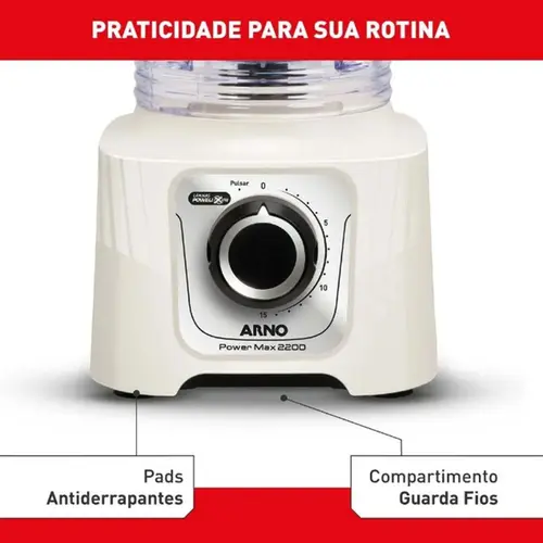 Liquidificador Arno Powe Max 15 Velocidades LN64