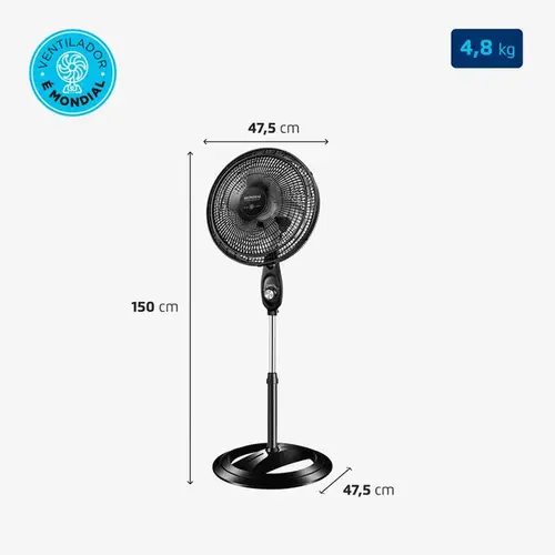 Ventilador Mondial Coluna 40cm VSP-40C-B 6P