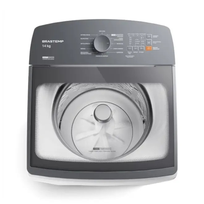 Máquina de Lavar 14Kg Brastemp Branca com Smart Sensor e Design Compacto - BWF14AB