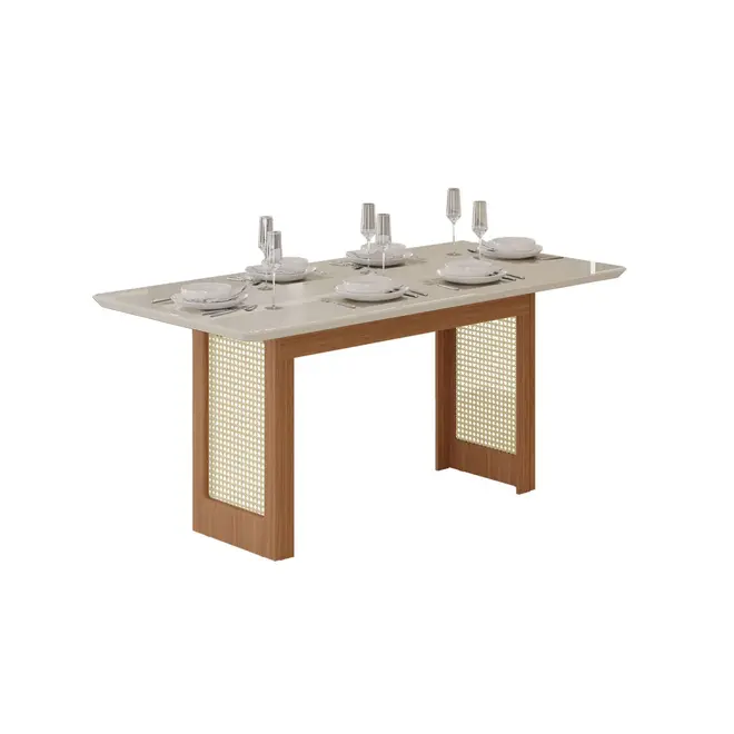 Conjunto de Mesa Tuboarte Natali 06 Cadeiras