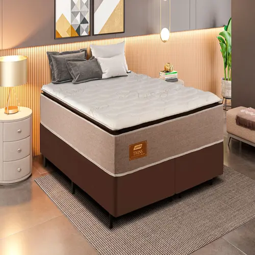 Cama Box Gazin TWINS Molas Ensacadas 158x198x77