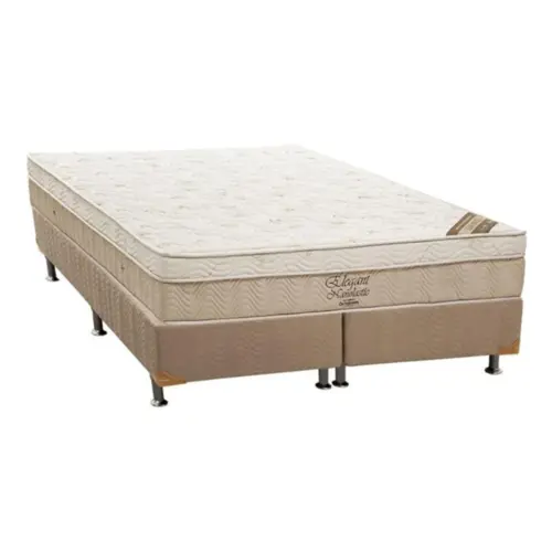 Cama Box Queen Elegant com Molas Nanolastic Ortobom 158x198x69