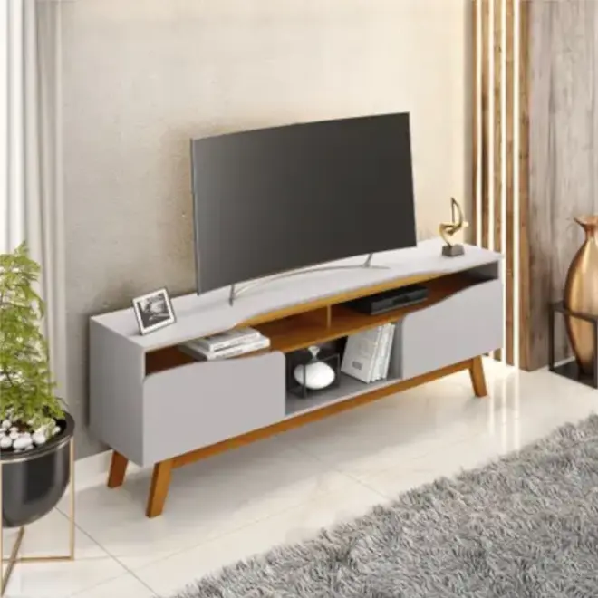 Rack para TV Até 65 Polegadas Ilhabela 2 Portas