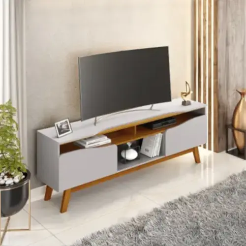 Rack para TV Até 65 Polegadas Ilhabela 2 Portas