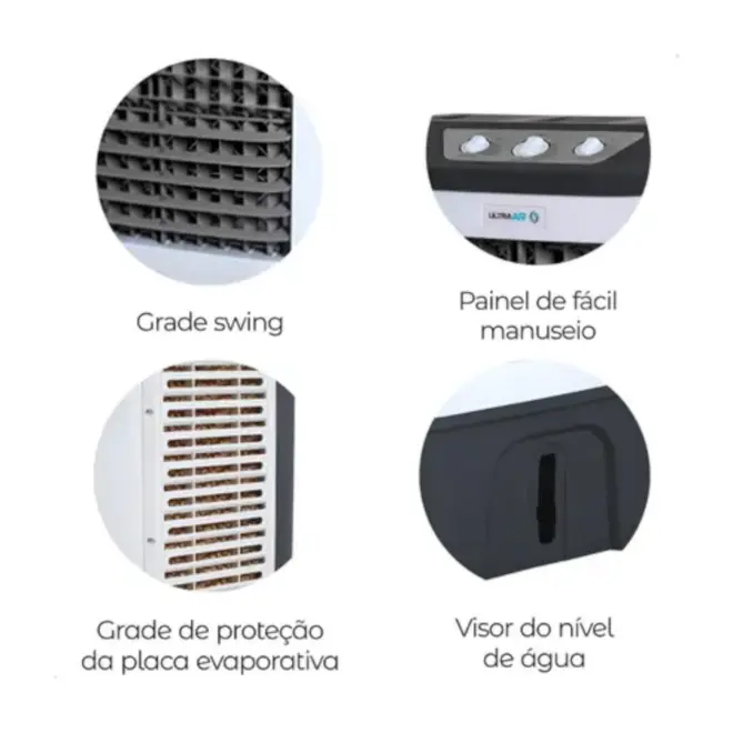 Climatizador Ar Portátil Evaporativo 75 Litrosl Ultraar