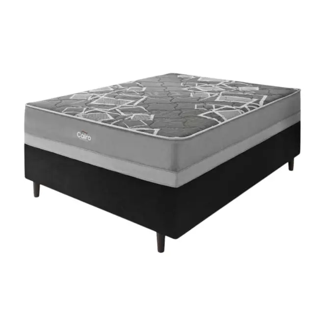 Cama Box Casal Topázio Cairo Molas Ensacadas 138x188x62cm
