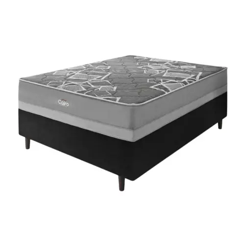 Cama Box Casal Topázio Cairo Molas Ensacadas 138x188x62cm