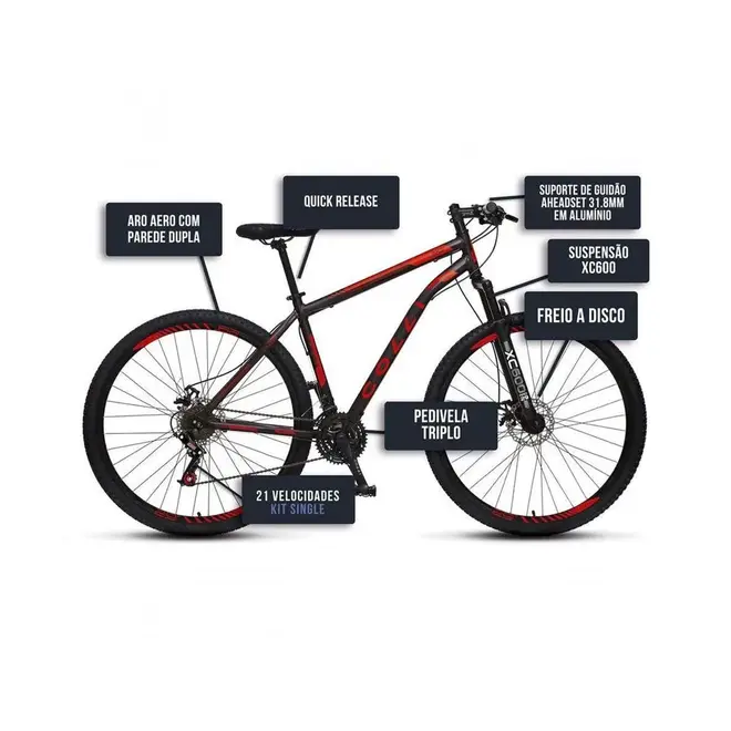 Bicicleta Colli Athena Aro 29