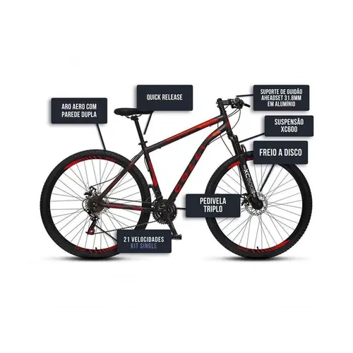 Bicicleta Colli Athena Aro 29