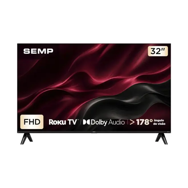 Smart TV 32" Semp Full HD LED 32S42R Roku