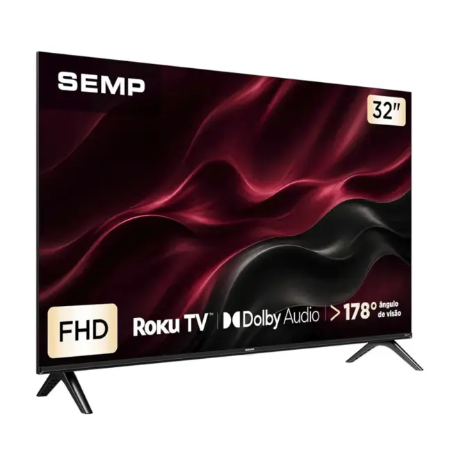 Smart TV 32" Semp Full HD LED 32S42R Roku