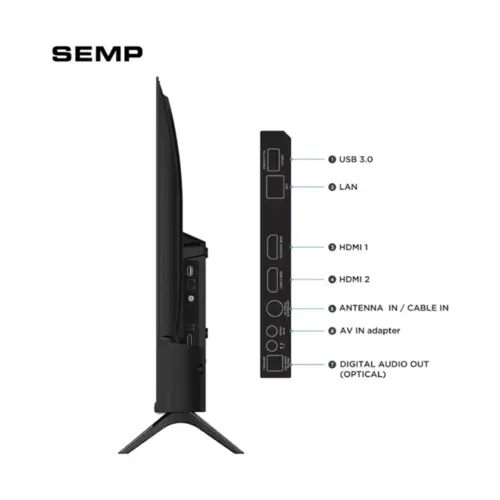 Smart TV 32" Semp Full HD LED 32S42R Roku